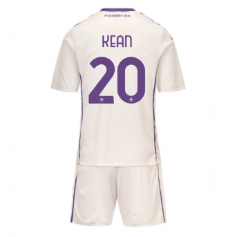 Billige Fotballdrakt Fiorentina Moise Kean #20 Replika Bortedraktsett Barn 2025-26 Kortermet (med bukser)
